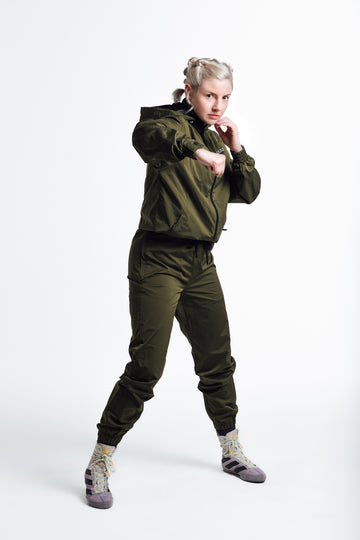 chimera fight exchange weight loss sauna suit olive green